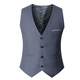 Zuosike Men's Suit Vest Korean Style Slim Vest Autumn Thin Trendy Casual Style Small Vest Men Black Four Buttons XL (110-125Jin [Jin equals 0.5 kg])