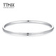 TTMIX frosted pt950 platinum bracelet for women, platinum bracelet, simple platinum bracelet, concubine bracelet, birthday gift, 56mm, one bar, weight 19.89g, width 5.5mm, if the weight is more, the less will be added.