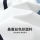 与狼共舞【天丝】翻领短袖T恤男2025夏季新款撞色条纹休闲透气Polo衫6628 本白-803 L (175)