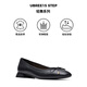 Clarks Qile Zapatos para mujeres Ubree15 Paso Single Single's Spring Light Dance Series Spring Comfort Ballet Zapatos Amplios Zapatos de boda Negro 261748564 37
