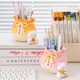 YisHangmei Geburtstagsgeschenke für Frauen Desktop -Ornamente Viel Glück Penhalter Großer Lehrer -Tag Souvenirs Arbeitstation Dekoration Sakura Katze Pink Stifthalter (Fenstergeschenke)