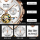 Top 10 des montres certifiées suisses pour les hommes montres mécaniques entièrement automatiques pour hommes pour les montres pour hommes pour les montres masculines haut de gamme lumineuses et étanches pour l'opine 3291 Rose blanche, lettres gratuite, garantie à vie