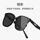 
Mu Dingding polarized sunglasses sunglasses men and women high-end feeling big faces to make people look slim in driving couples style glasses trendy sunscreen large frame glasses sunglasses [690 black frame gray sheet-polarized sheet]
