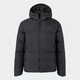 Adidas Down Jacke Herren 2024 Winterwinter Neues Paar wasserdicht und spritzer-resistant 600 Ente Down warme Kapuze-Jacke JV6187 Schwarz S