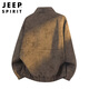 JEEP SPIRIT Jeep jacket men's leather jacket men's autumn and winter tops high-end casual sports American men's clothing