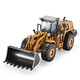 Huina model alloy engineering vehicle 1 50 loader truck bulldozer forklift static model hinged alloy inertia car model toy 1 50 alloy loader truck model 7714-1