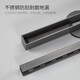 Submarine 600M stainless steel linear extremely narrow strip floor drain gun gray large displacement bathroom shower room high-end rectangular shower floor drain