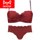 Cat Man (MiiOW) belongs to the year of the horse, big red underwear, wedding bridal set, female year of birth, Qiji red, sexy small breasts gathered, DSWY red suit 80B 36 recommended 106-118Jin Jin is equal to 0.5 kg