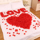 Lustige 1000 Rosenblätter Valentinstag Kleid Simulierte Blütenblätter gefälschter Rosenblätter Vorschlag Beichtearrangement kreative Lieferungen Hochzeitsraum Dekoration Hochzeit Kreation Romantische Hochzeitshand Blumen Big Red 1000 Stücke