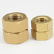 Bingneng copper hexagonal nut brass hexagonal screw cap brass hexagonal nut complete hexagonal nut screw nut DIN934 M2.5 50 capsules