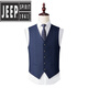JEEP SPIRIT men's suit vest men's outerwear vest suit business casual formal wear wedding horse clip 19033 blue S