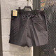 Nike (Nike) Pantalones de chándal Pantallas de mujer 2025 Summer Nuevo pantalones casuales Tendencia de moda tejida entrenamiento transpirable pantalones cortos cómodos FV6623-010 Negro 2xl