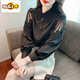 初径刺绣纯棉衬衫女2025年秋装新款时尚绣花白色衬衣宽松百搭长袖上衣 CY9227 白色 S 【建议75-95斤】