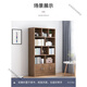 Jin Luyuan simple bookcase multi-layer wall-mounted office living room storage cabinet home storage rack student wooden cabinet floor-standing bookshelf upgraded and thickened 2 doors pastoral oak color 60 cm newly upgraded thickened plate