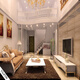 Clcey Anchor Live Broadcast Room Hintergrund Wandtuch 3D dreidimensional realistisches Wohnzimmer Treppe Internet Promi Anker Hintergrundtuch 7371 Breite 1,8 Meter hoch 2 Meter