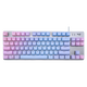 
Logitech K835 mechanical keyboard wired gaming keyboard TTC axis 84 key office keyboard color block keyboard Logitech K835 red axis-blue aphrodisiac key cap