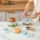Shantou Lincun Glalok Corea de vidrio templado Caja de refrescos Rectangular Bento Box Box Bajón 695 ml