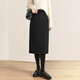 Shechi high waist skirt 2025 autumn new women's fashion straight slit mid-length skirt