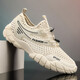 
GVTZ cut-code mesh shoes for men's breathable thin anti-odor mesh hollow mesh shoes for boys 2025 summer new casual shoes sports shoes junior high school students running shoes single net hiking shoes quick-dry shoes K736 blue 42 standard sports code