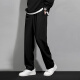 Prevett Rhino Casual Pants Men's Spring and Autumn Pants Men's Loose Long Pants Large Size Pants MS888 Black/Leg L