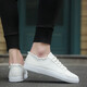 Wangzhibu Canvas Schuhe Herren 2025 Frühling und Herbst Neue Freizeitschuhe Herren koreanische Version VERSATILE FOLIG COLOR TOOD SHOUS Flat-LOLED-Schnüre-up White Schuhe 1712 White 41