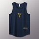 BROTHERS TOGETHER Sleeveless Basketball Vest for Men and Women Sports Quick Dry Sweat Absorbing Fitness Training Loose Sleeveless Top Running Suit Ice Silk Summer Vest Red Print Color Science B 2XL 175-181CM Height