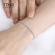 TTMIX shiny bouncy beads women's platinum bracelet pt950 platinum bracelet for girlfriend 5.5-5.7g 16+3cm thick 2.5mm