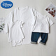 G.duck2025 white parent-child clothing for a family of three and four babies pure cotton short-sleeved T-shirt family photo studio photo T-shirt white T-shirt (fine cotton) adult L size (125-145Jin Jin is equal to 0.5 kg)