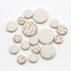 Shanbei 17-Tey Treble B-Drop Klarinette Matte Musikinstrumententeilung Schwarzrohrmatten Klarinette Schallloch-Pad-Röhrchen Schall Hole Pad Pad