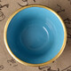 Zhangjiayuan Peking traditionelle Handwerk Cloisonné Cover Bowl Copper Reifen Cloisonné Emaille Tea Bowl Tee Set 4-Zoll-Cover Bowl Pfingstrostblumen Ausländische Kunst Handwerk chinesischer Stil kleines Geschenk gelbgelb gelb