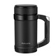 Fuguang office thermos cup business water cup with handle and filter tea cup 304 stainless steel water cup black 500ml