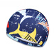 Zailou's new cloth swimming cap for men, women, students, big children, high elasticity, comfortable and breathable, middle-aged and elderly with long hair. Free nose clip and earplugs for collection.