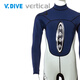 V.DIVE Vertical 1mm competitive series professional high-elastic fashionable thin one-piece men's and women's diving suits fashionable wetsuits VVW-M05mm-BL S