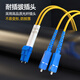 Nokoxin Telecommunications Grad Single-Mode Dual-Core-Glasfaser-Jumper-Heckfaser-LC-LC UPC-Stecker-Raumtransceiver-Glasfaser-Kabel LC-SC Single-Mode-Doppel-Core-1-Meter