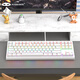 MageGee SKY 87 wired backlit keyboard 87-key gaming mechanical keyboard Business office comfortable keyboard Laptop mechanical keyboard White mixed light green switch