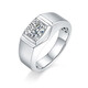 AVHEPT950 platinum D color cultivated diamond male couple ring female 1 carat customized wedding gift Chinese Valentine's Day frosted men's ring Junlang platinum-50 points D color VVS 16-23 circle can be noted