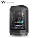 Thermaltake(Tt)The Tower 300 sea view room chassis computer host black (Matx motherboard/support 420 water cooling/4090 graphics card/horizontal lying)