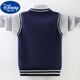 Disney boy fake two-piece shirt lapel sweater pullover autumn and winter children's thread medium-sized children's boy knitted base shirt men without velvet 170cm