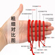 Jade fiber red rope bracelet braided hand rope red thread red thin jade thread braided rope handmade diy red rope Chinese knot lanyard No. 7 50 meters - red diameter about 1.5 mm without any gifts