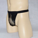 Men's patent leather briefs sexy crotch hollow thong sexy underwear 4110 All size