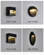 Lámpara de pie de pie de inducción de inducción de inducción de inducción de manera brillante. Lámpara de paso de escalera de escalera de escalón de la lámpara de lámina de látido LED Lámpara pequeña D691 228*81 mm 6W Luz tibia