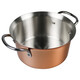 Pearl Life (Pearl Life) Japan imported copper frying pan copper pot household tempura frying pot stew pot small milk pot 14-16cm copper frying pot soup pot 20cm HB-1380 filter 16cm