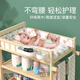 贝蒂乐实木换尿布台婴儿护理台洗澡一体多功能收纳置物架新生宝宝换衣台 （大尺寸）二层尿布台隔板非实木 其他框架结构组装