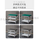 Xinian aluminum alloy workbench workshop stainless steel cart aluminum profile mobile tool cart multi-functional production line turnover cart double layer + aluminum alloy + table top 100*80*75