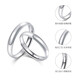 Mengjinyuan Platinum Ring PT950 Smooth Plain Ring Platinum Couple Ring Live Men and Women Single Men's Approximately 3.15g