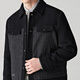 Tanzen mit der Herbst- und Winterententung der Wolf Jacke Herren und Winter Down Down Lteel Wolle Down Down Jacket Jacke Männer 001 schwarz 185