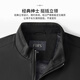 Shanshan velvet thickened jacket men's autumn and winter style windproof anti-wrinkle smooth stand collar executive business jacket