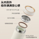 
TAFUCO Japanese brand TAFUCO titanium tea separator thermos cup 2024 new men's business custom gift high-end water cup large T6198 Knight black thermos cup [ceramic inner 5ml