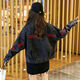 FHHUABD Guangzhou Xintang Jeans Women's Autumn Denim Clothes Jacket Korean Loose 2024 Trend 9926# Picture Black S S Recommended 80100Jin [Jin equals 0.5 kg]