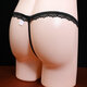 Adult men's sex underwear underwear perverted, transparent straps, stockings, low waist sexy large size men's thong couple sex work teasing big bag gay emotional masturbation seduction gray opening